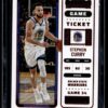 2022 Panini Contenders Golden State Warriors #31 Stephen Curry Red Game Ticket