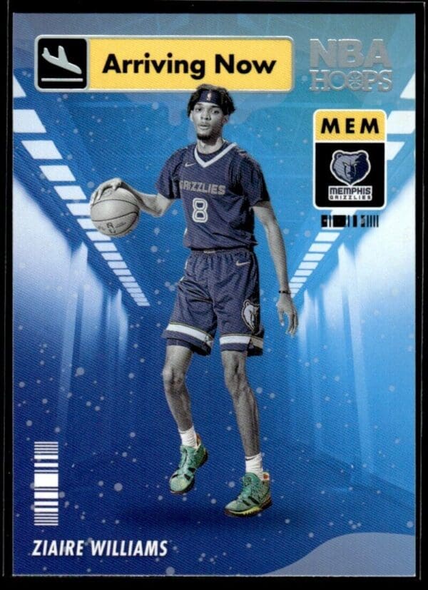 _10 2021 Hoops Arriving Now Memphis Grizzlies #18 Ziaire Williams RC Rookie