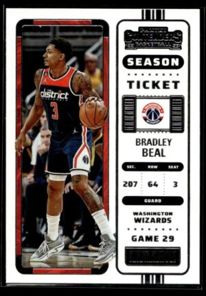 2022 Panini Contenders Washington Wizards #64 Bradley Beal