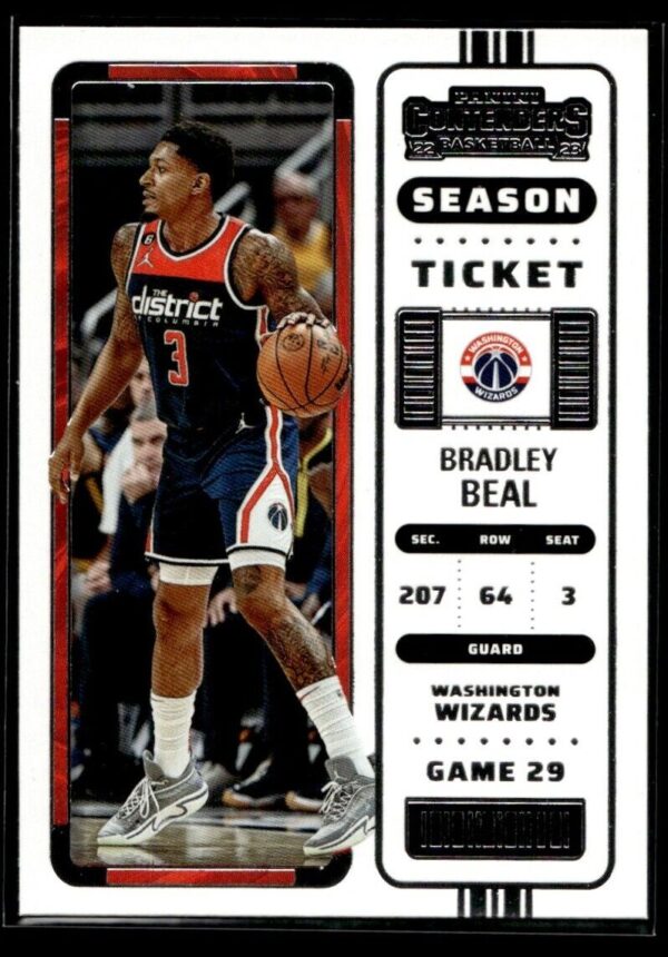 2022 Panini Contenders Washington Wizards #64 Bradley Beal