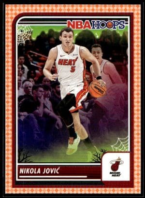 1b40e0fee18245508afb4f4276dc7732_front 2023 Panini Haunted Hoops Nikola Jovic
