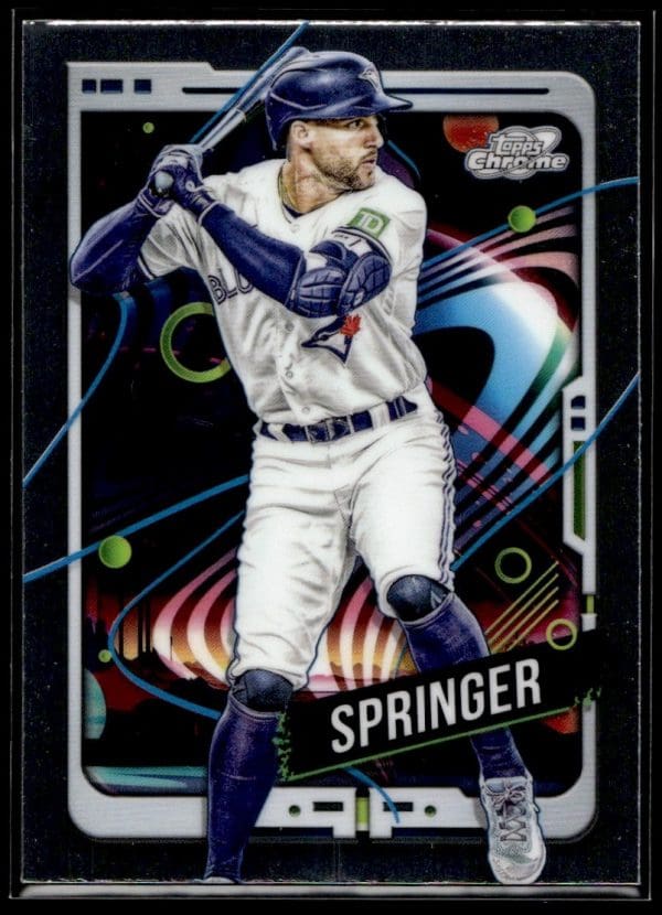 43e8295be1224c66ab2feb9a575d280a_front 2024 Topps Chrome Cosmic George Springer