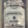 2023 Bowman Sterling Abel Bastidas Orange Refractor On Card Auto /75 Tigers