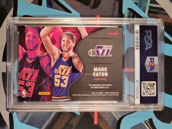 2021 Panini NBA Hoops Mark Eaton #HSMET Hot Signatures MINT PSA 9 Autographed