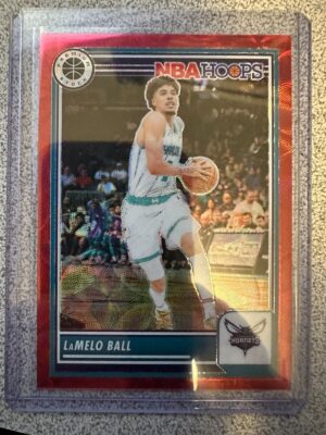 2023-24 Panini Premium Stock NBA Hoops LaMelo Ball #240 Choice Scope Red /88