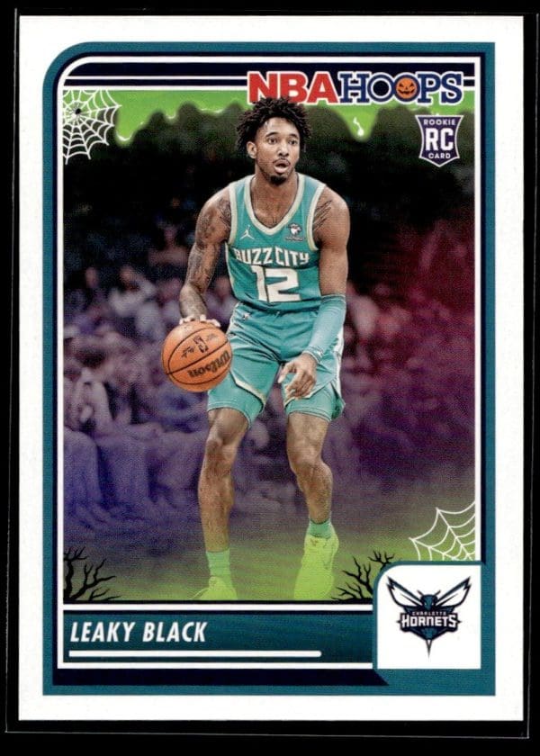 8fde5c36b0774eb28269ccad6d5799d8_front 2023 Panini Haunted Hoops Leaky Black