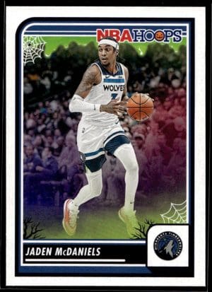932279fa60474dc6b0bca0553289dccd_front 2023 Panini Haunted Hoops Jaden McDaniels