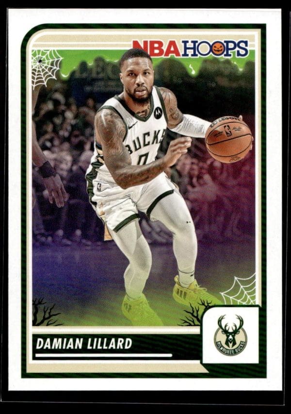 b804bb904ee9482c8c8e3849d1246243_front 2023 Panini Haunted Hoops Damian Lillard