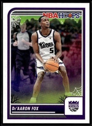 c2a62b1877894065af4b946576b64224_front 2023 Panini Haunted Hoops De'Aaron Fox
