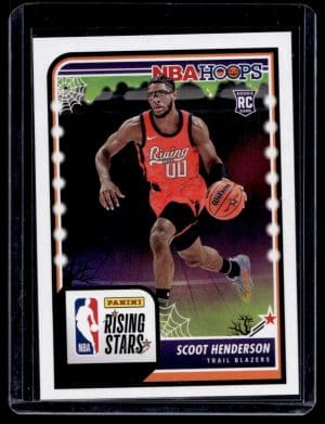 f27399d90d094724a1aff0aea0c8e327_front 2023 Panini Haunted Hoops Scoot Henderson