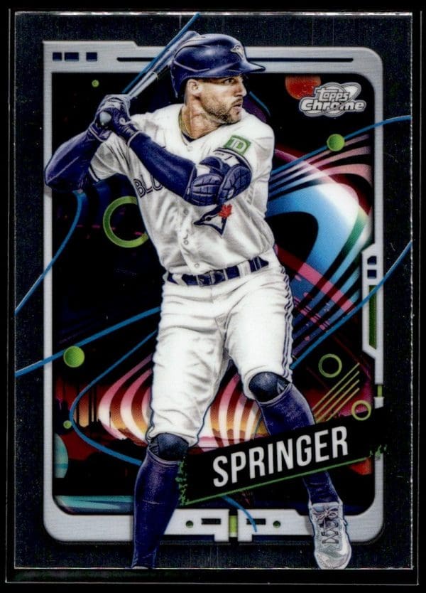 fca02f1294f8410f99f6adfde01c0f86_front 2024 Topps Chrome Cosmic George Springer