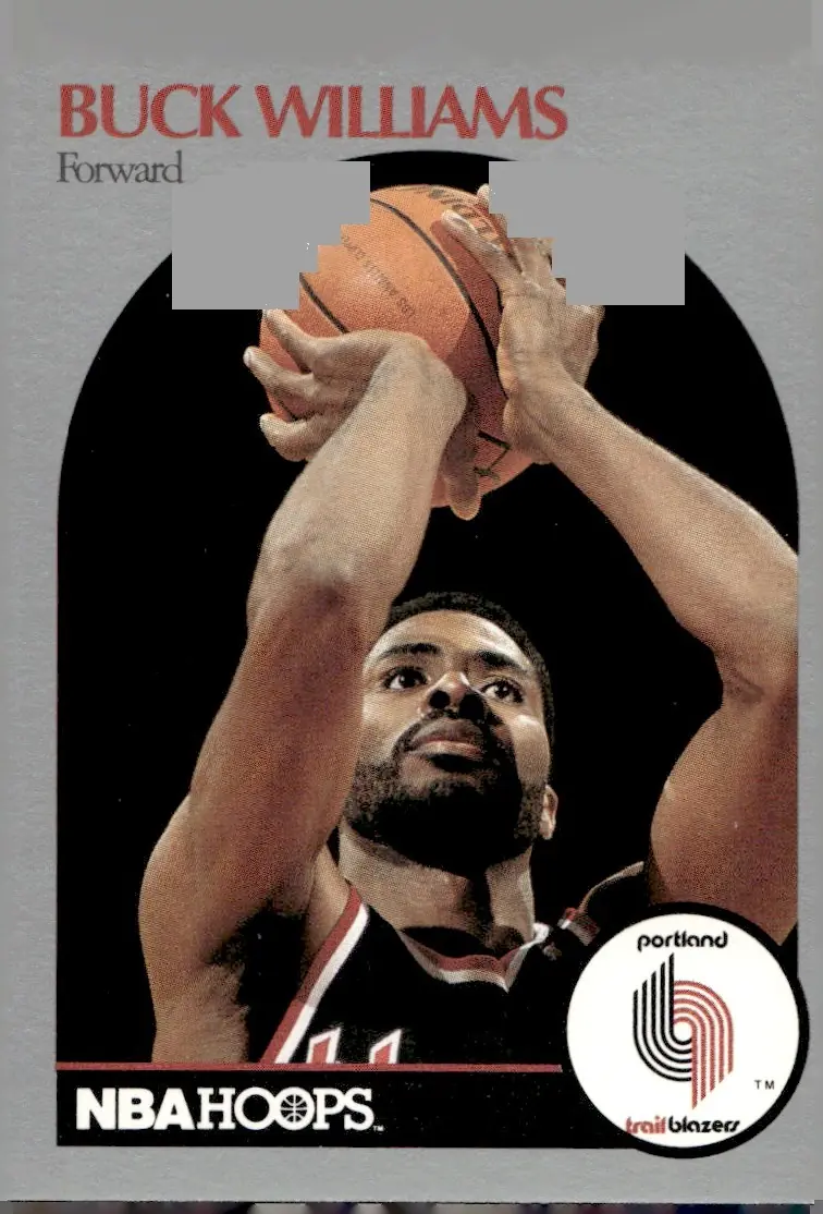 1990-91 NBA Hoops #251 Buck Williams (front)