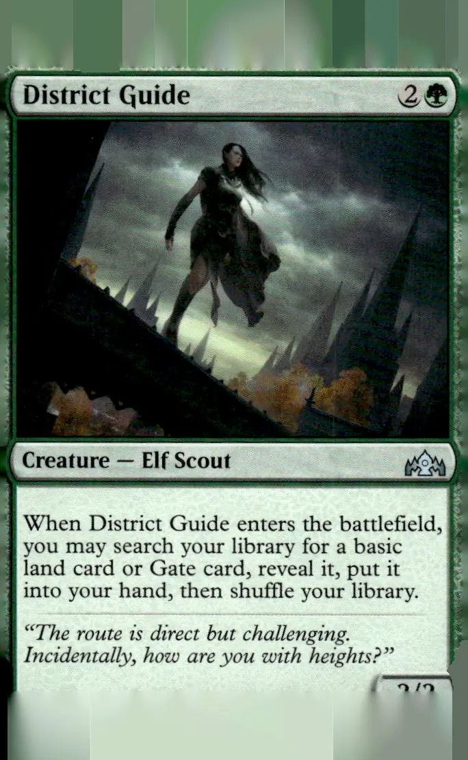 2018 Guilds of Ravnica (GRN) #128 District Guide (front)