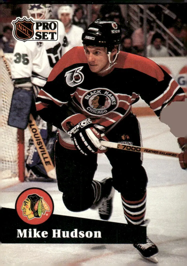 1991-92 Pro Set #369 Mike Hudson (front)