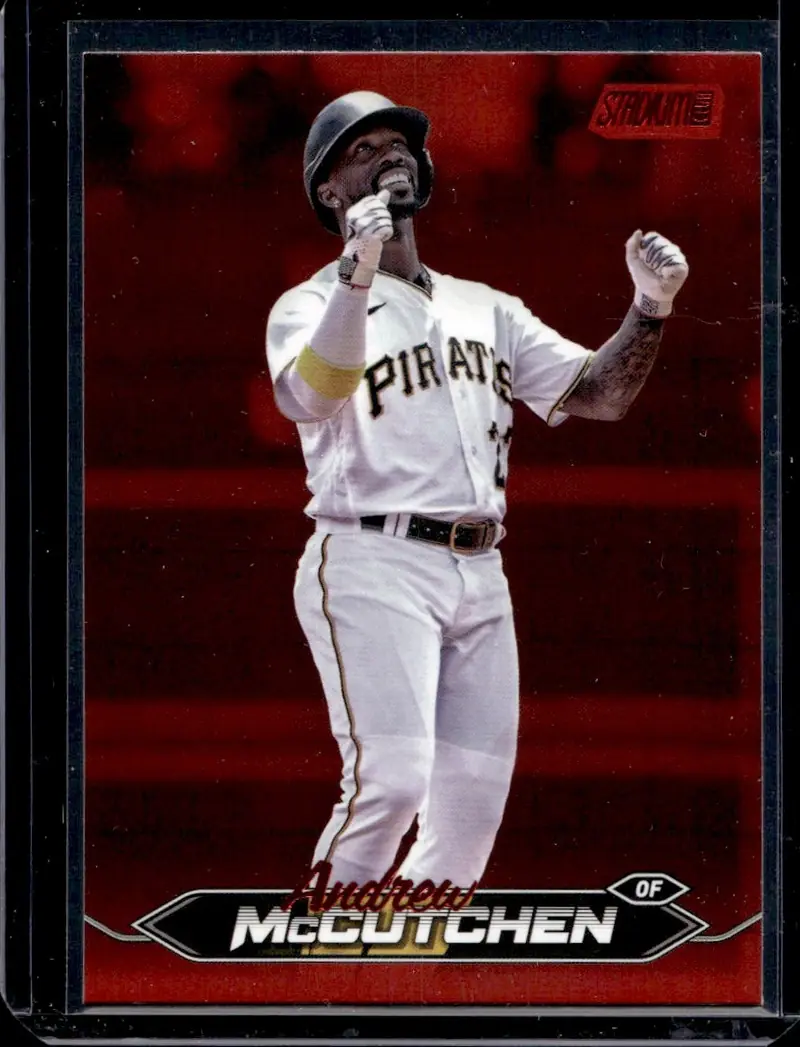 2024 Topps Stadium Club #103 Andrew McCutchen – Red Foil (front)