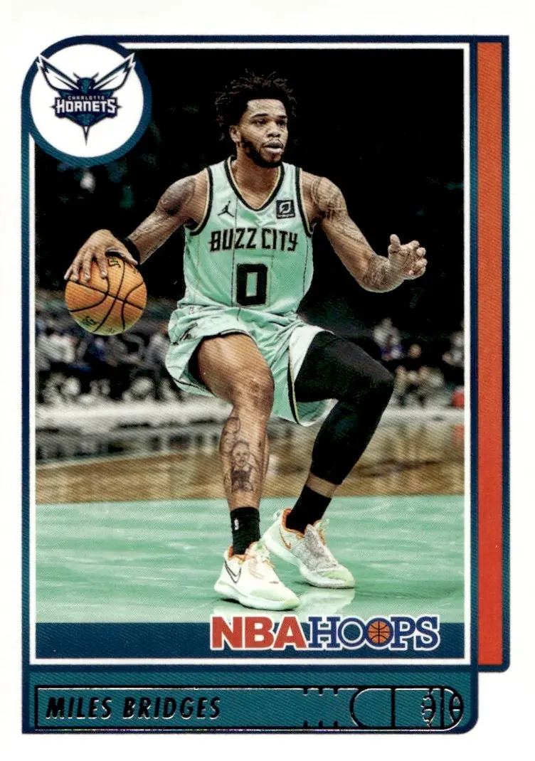 2021-22 NBA Hoops #190 Miles Bridges (front)