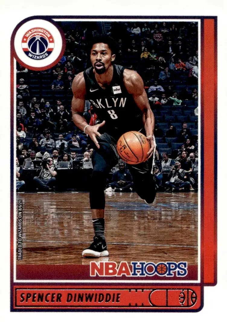 2021-22 NBA Hoops #200 Spencer Dinwiddie (front)