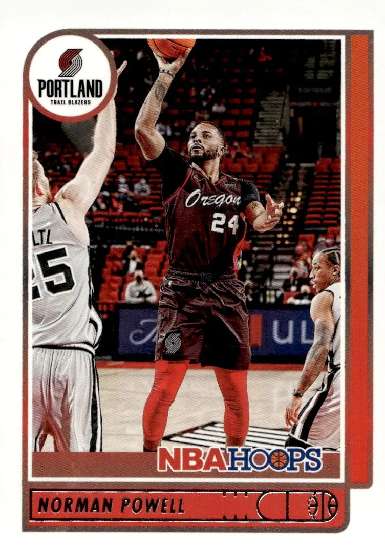 2021-22 NBA Hoops #71 Norman Powell (front)