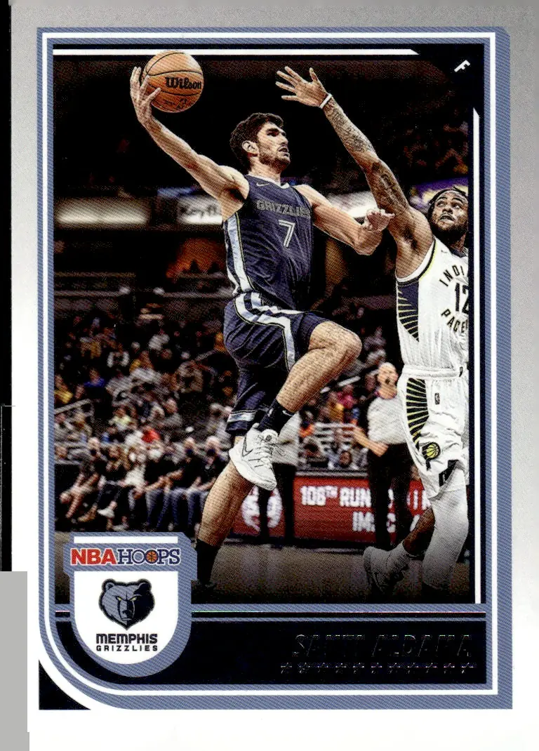 2022-23 NBA Hoops #140 Santi Aldama (front)