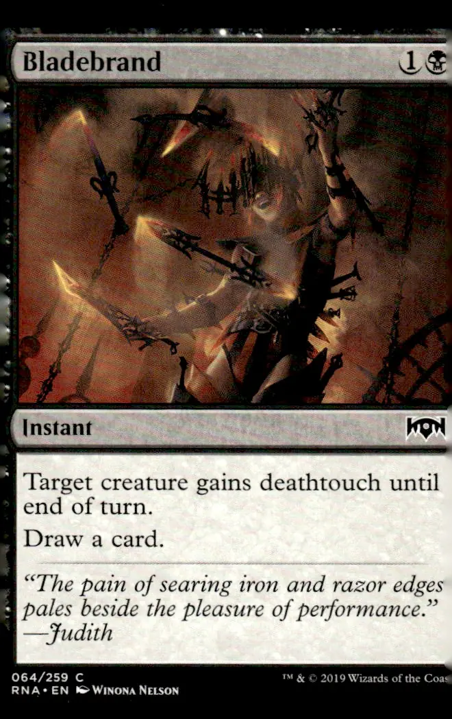 2019 Ravnica Allegiance (RNA) #064/259 Bladebrand (front)