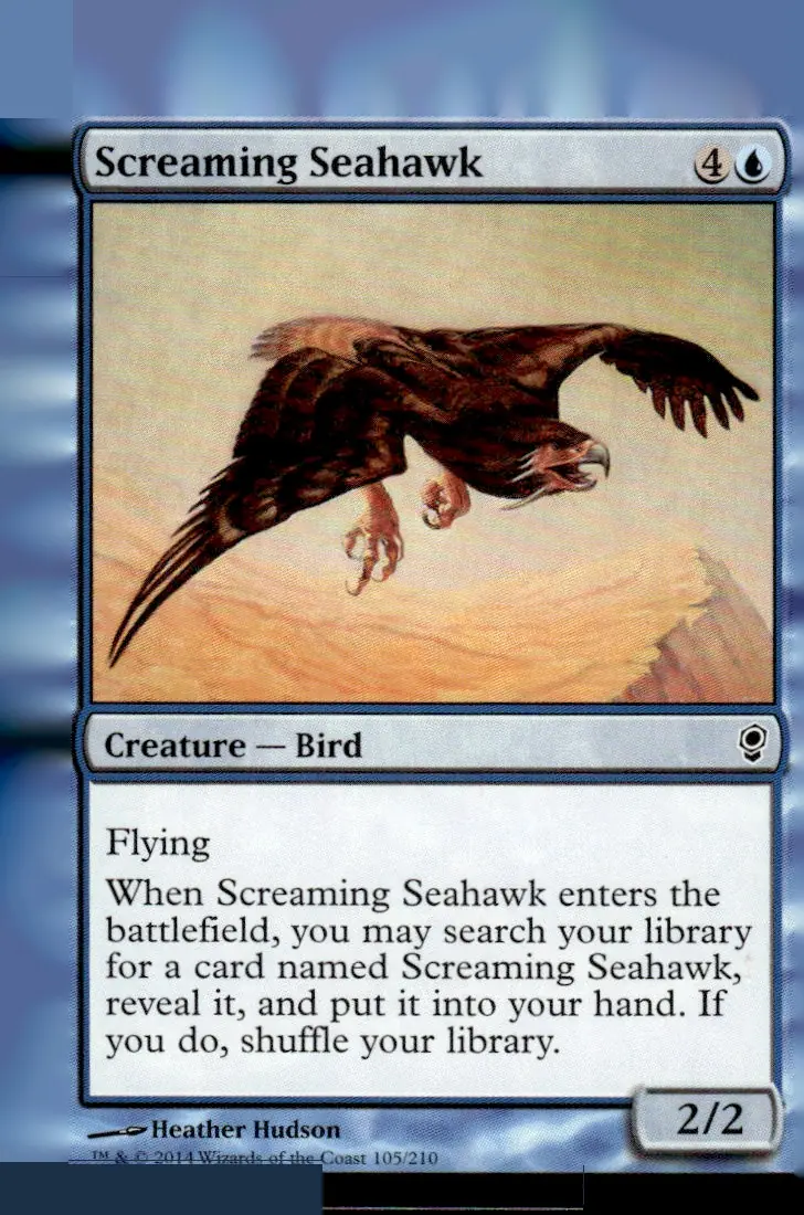 2014 Magic: The Gathering - Conspiracy (CNS) #105/210 Screaming Seahawk (front)