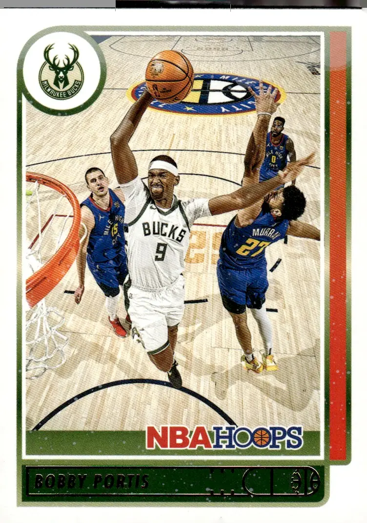 2021-22 NBA Hoops #123 Bobby Portis (front)