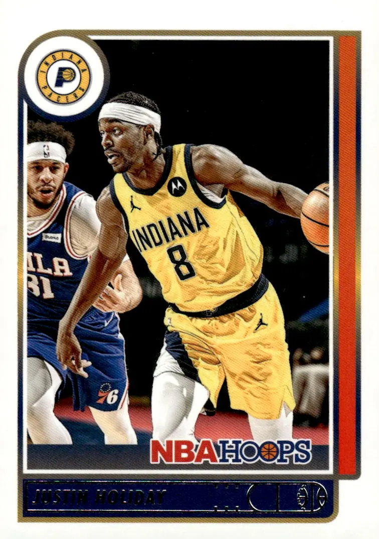 2021-22 NBA Hoops #183 Justin Holiday (front)