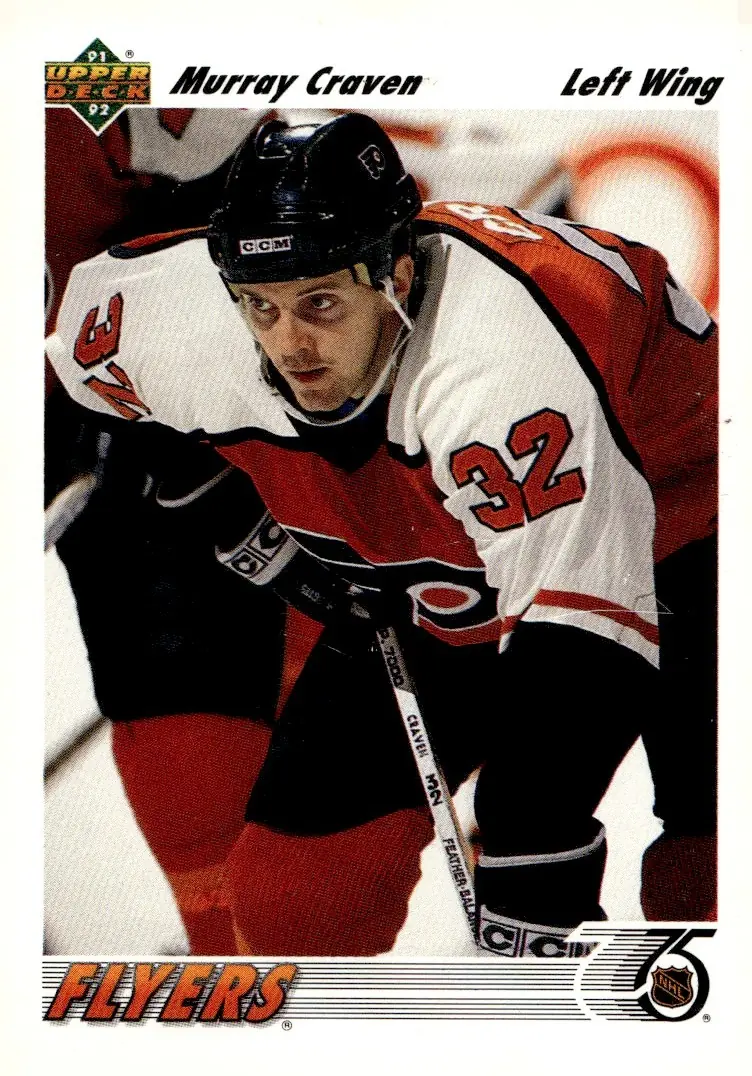 1991-92 Upper Deck #306 Murray Craven (front)