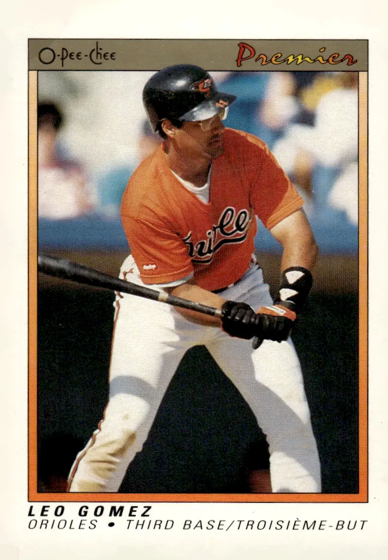 1991 O-Pee-Chee Premier #52 Leo Gomez (front)