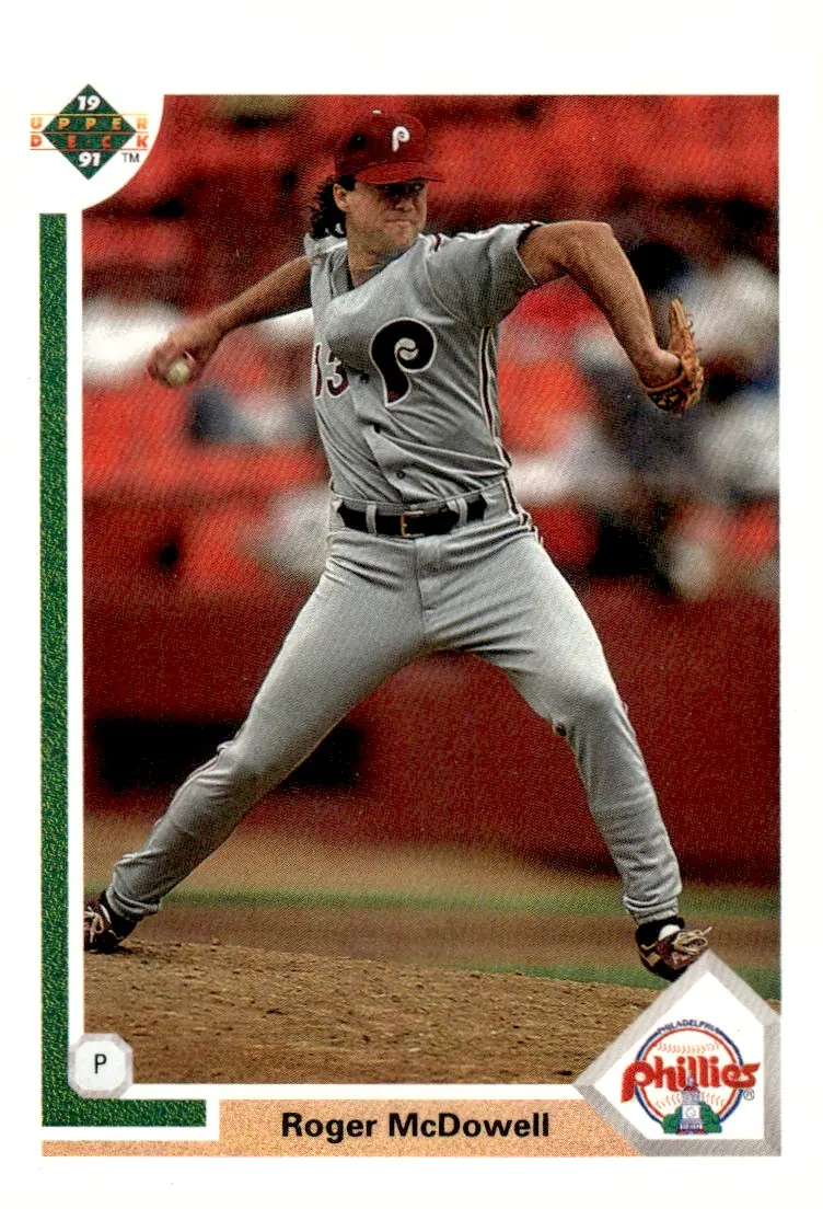 1991 Upper Deck #406 Roger McDowell (front)