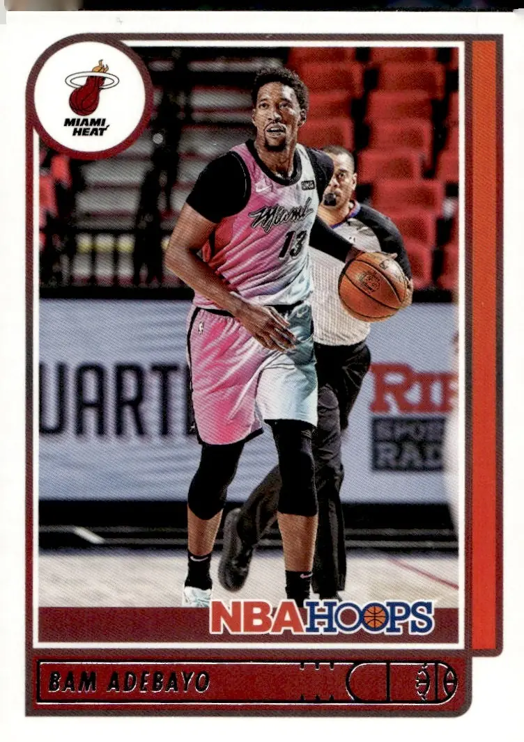 2021-22 NBA Hoops #20 Bam Adebayo (front)
