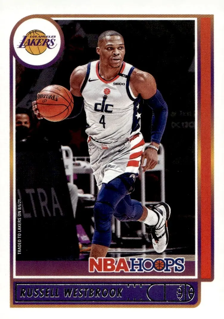 2021-22 NBA Hoops #90 Russell Westbrook (front)