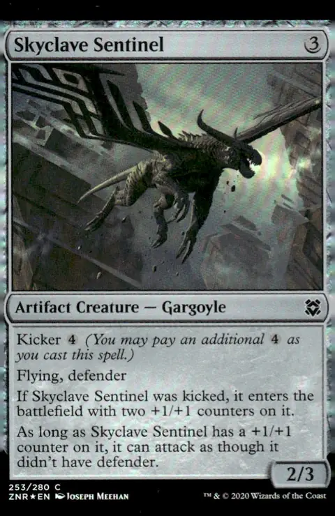 2020 Zendikar Rising (ZNR) #253/280 Skyclave Sentinel – Foil