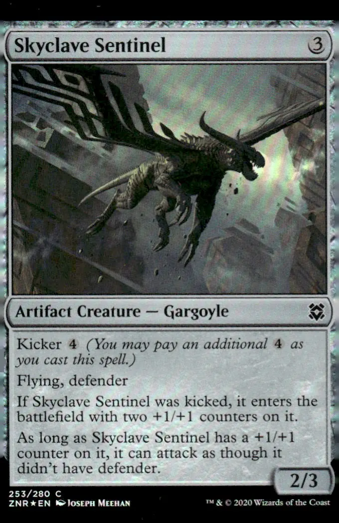 2020 Zendikar Rising (ZNR) #253/280 Skyclave Sentinel – Foil (front)