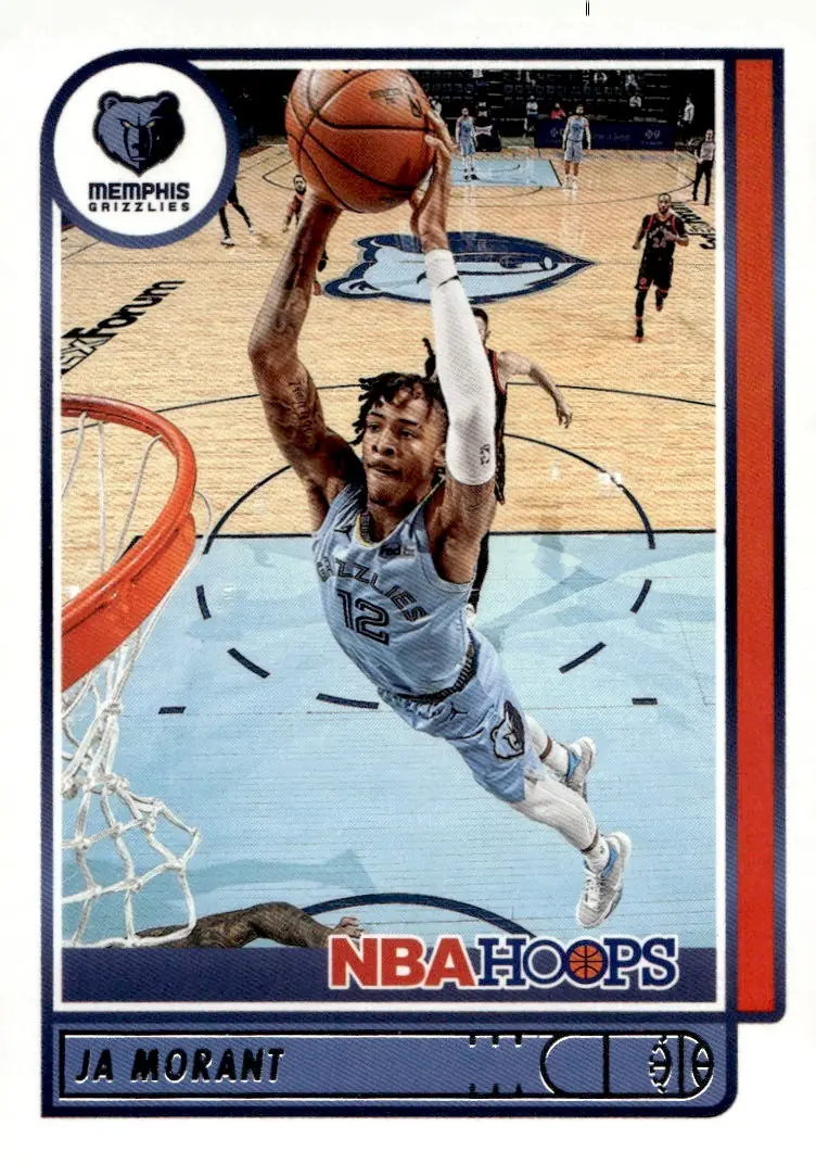 2021-22 NBA Hoops #132 Ja Morant (front)