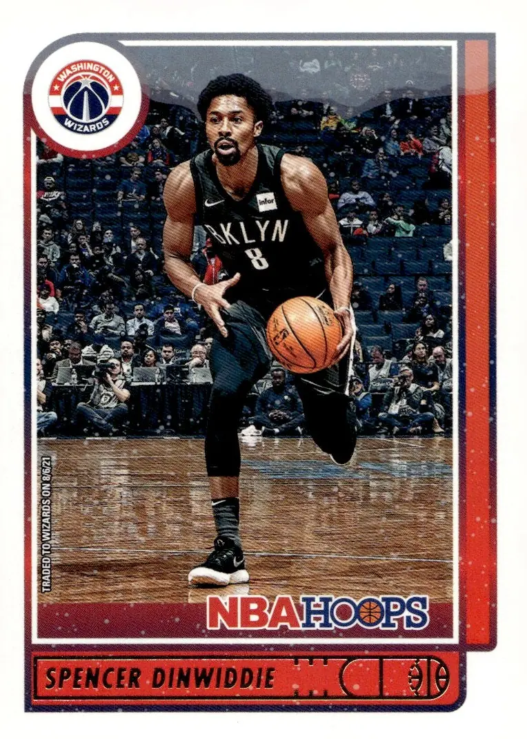 2021-22 NBA Hoops #200 Spencer Dinwiddie (front)