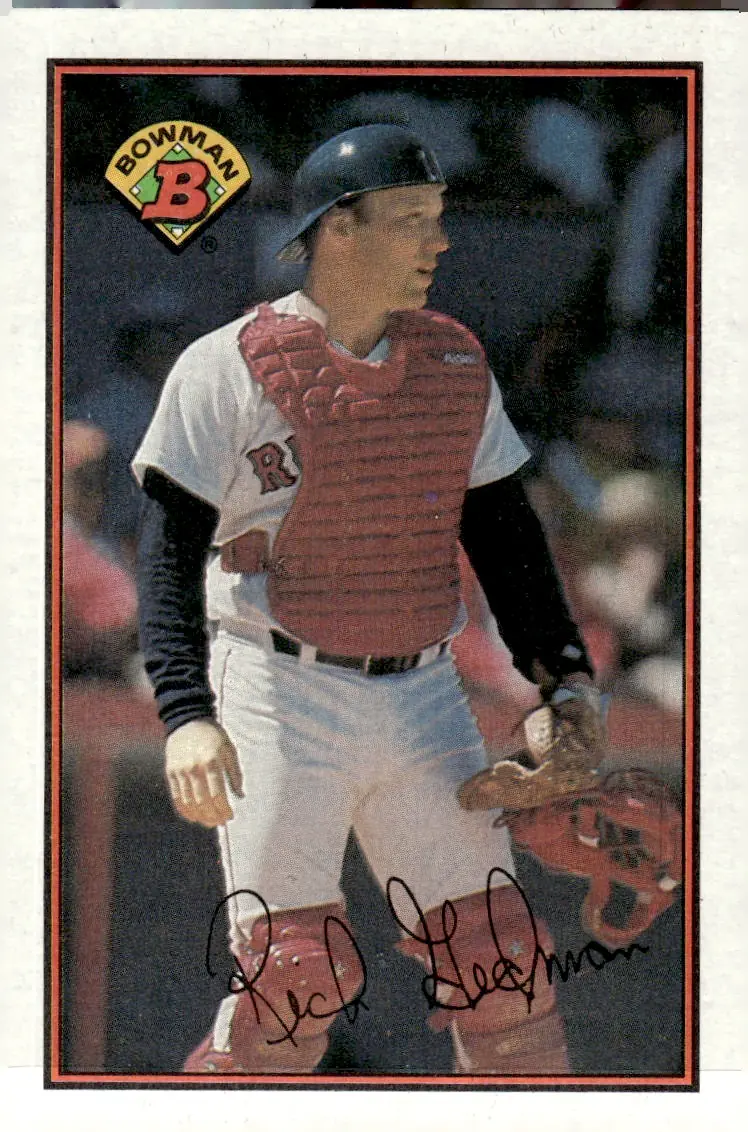 1989 Bowman #27 Rich Gedman (front)