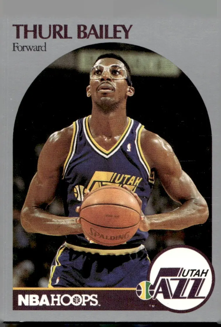 1990-91 NBA Hoops #285 Thurl Bailey (front)