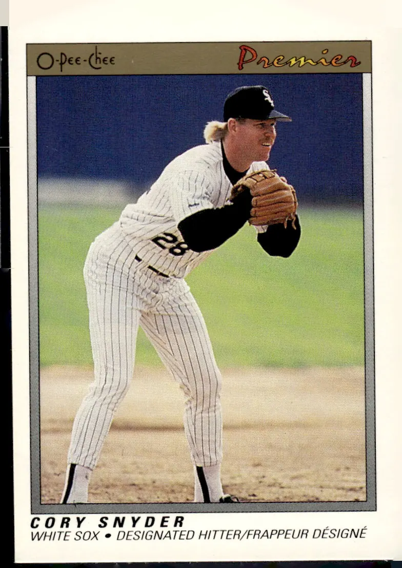 1991 O-Pee-Chee Premier #113 Cory Snyder (front)