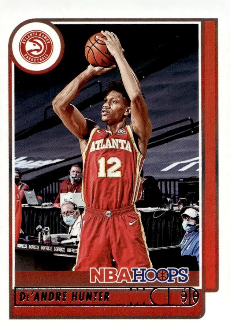 2021-22 NBA Hoops #188 De'Andre Hunter (front)