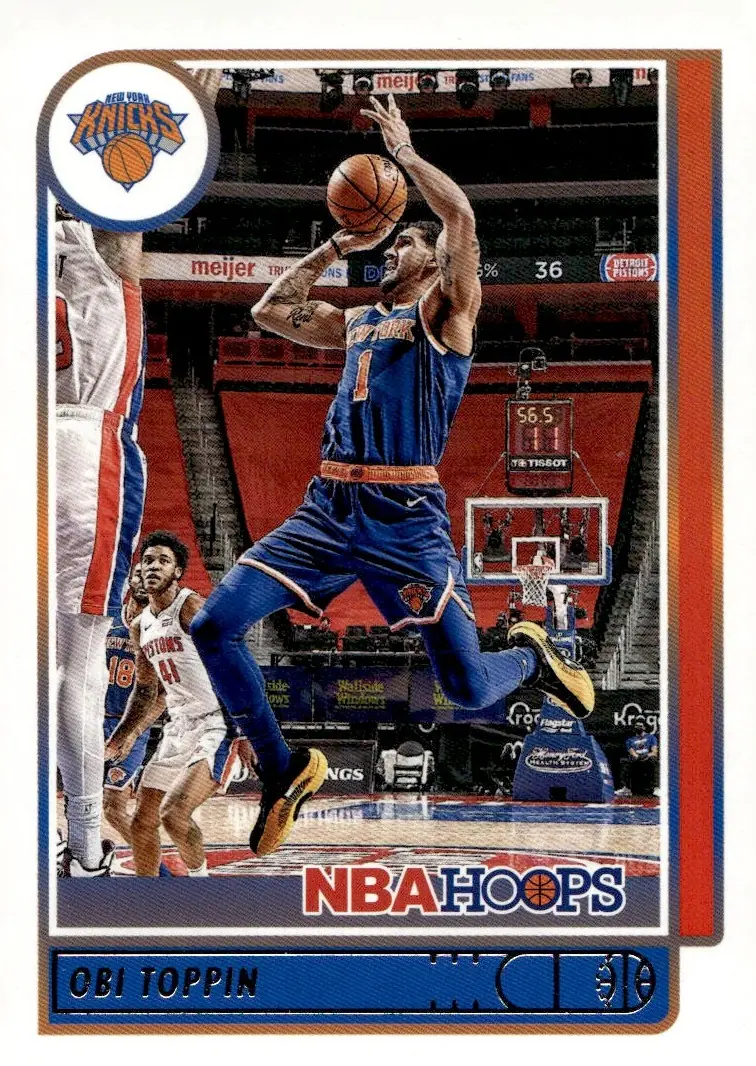 2021-22 NBA Hoops #177 Obi Toppin (front)