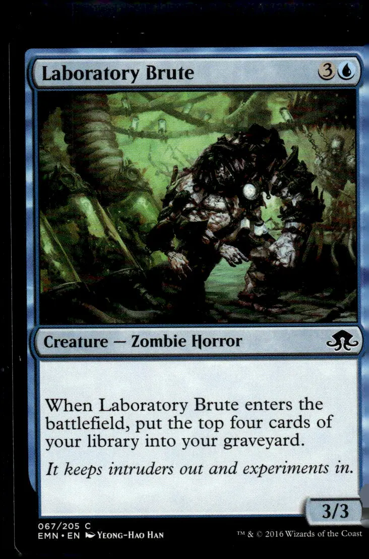 2016 Eldritch Moon (EMN) #067/205 Laboratory Brute (front)