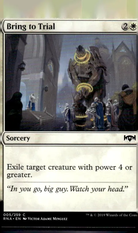 2019 Magic: The Gathering - Ravnica Allegiance (RNA) #005/259 Bring to Trial