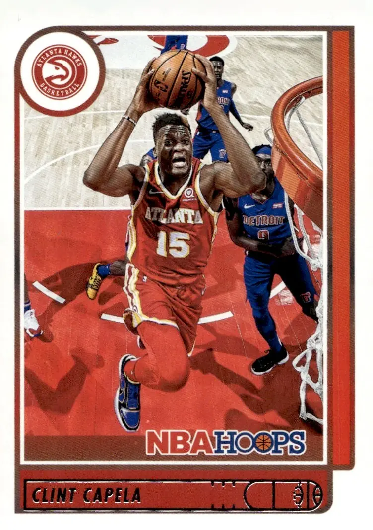 2021-22 NBA Hoops #158 Clint Capela (front)