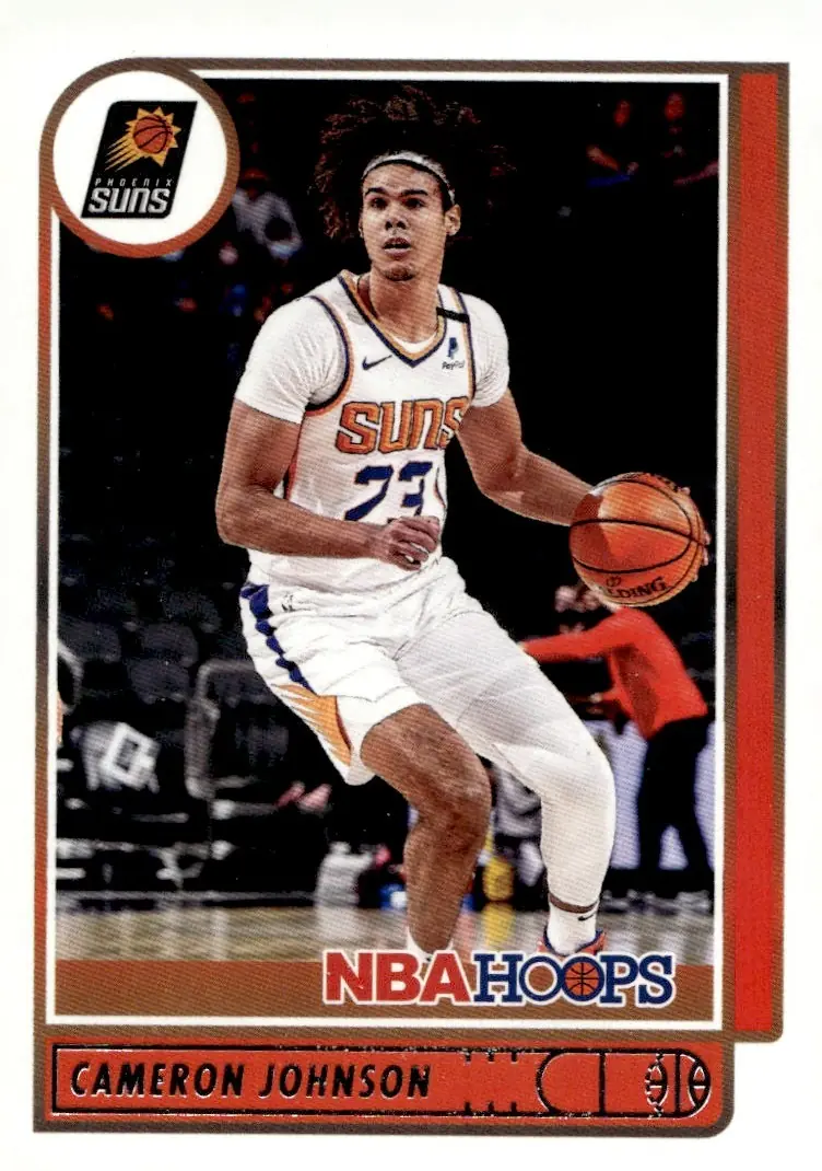 2021-22 NBA Hoops #56 Cameron Johnson (front)