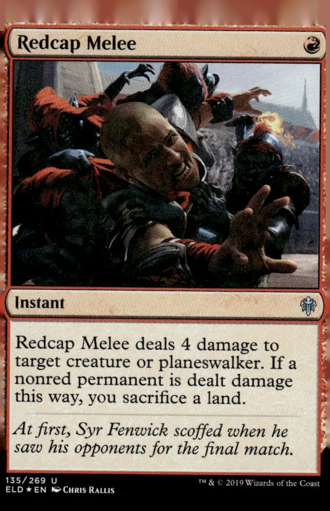 2019 Throne of Eldraine (ELD) #135/269 Redcap Melee (front)