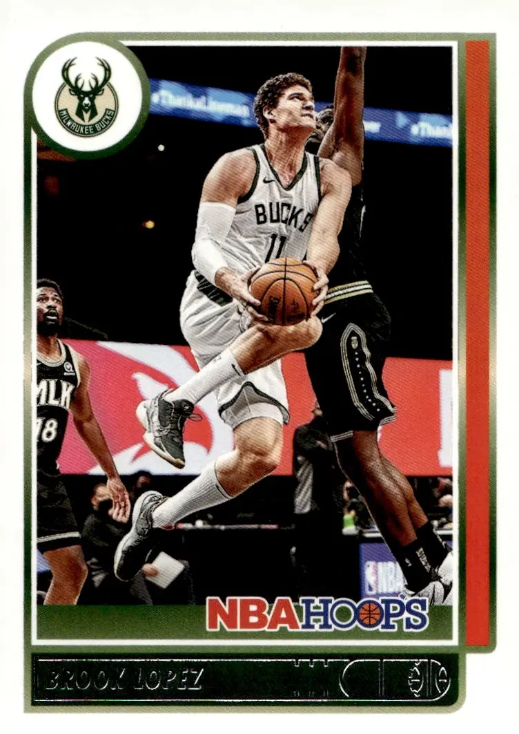 2021-22 NBA Hoops #73 Brook Lopez (front)