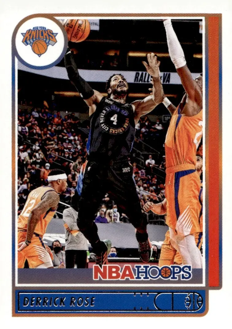 2021-22 NBA Hoops #167 Derrick Rose (front)