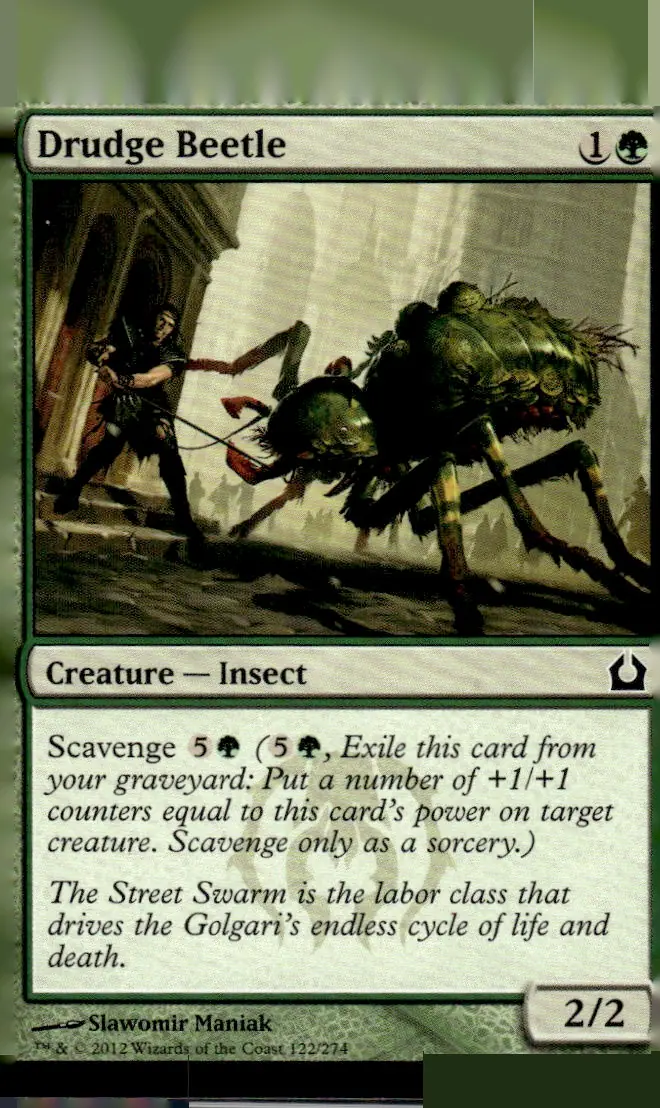 2012 Return to Ravnica #122/274 Drudge Beetle (front)