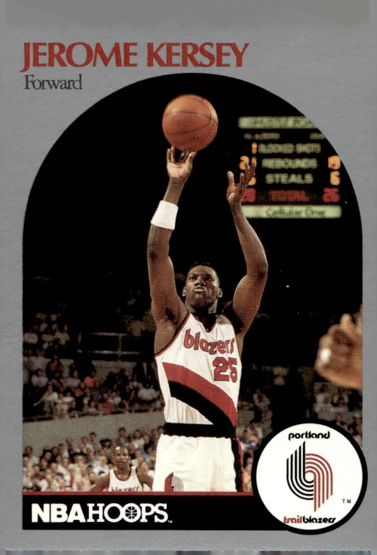 1990-91 NBA Hoops #247 Jerome Kersey (front)